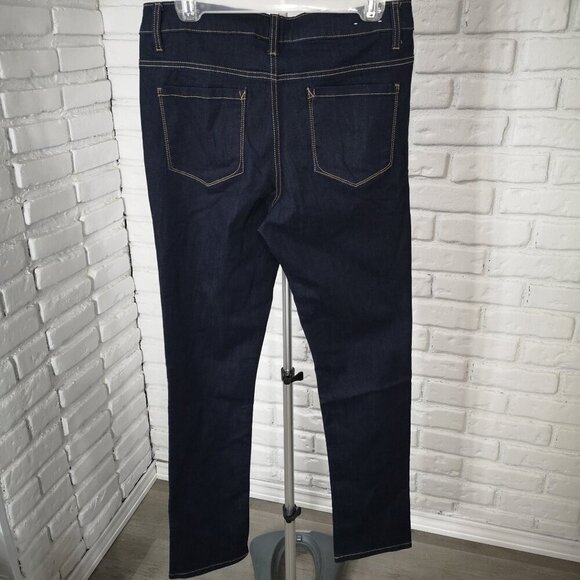 Santana Ladies Size 10 Dark Wash Slimmer Leg Zipper & Button Closure Jeans - Picture 2 of 13